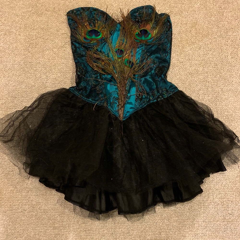 Peacock Corset Costume Women’s Size Small
